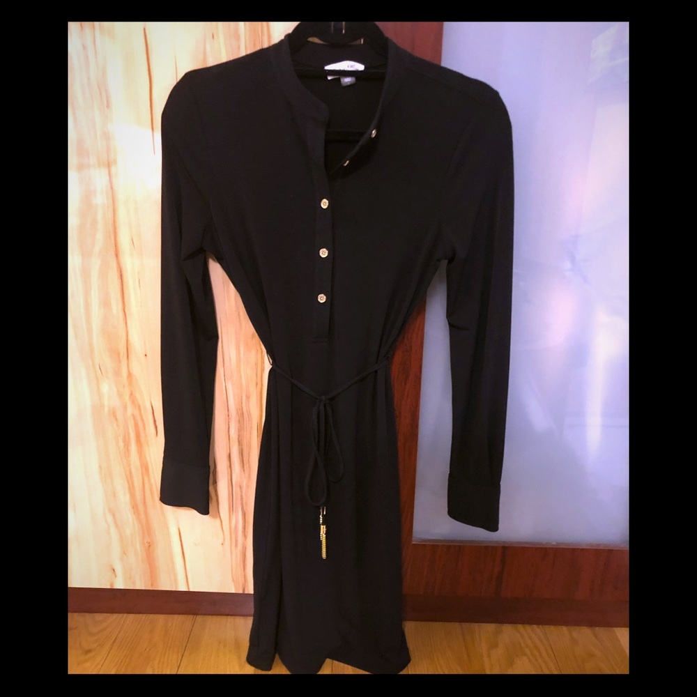 Stretch mid length work dress.